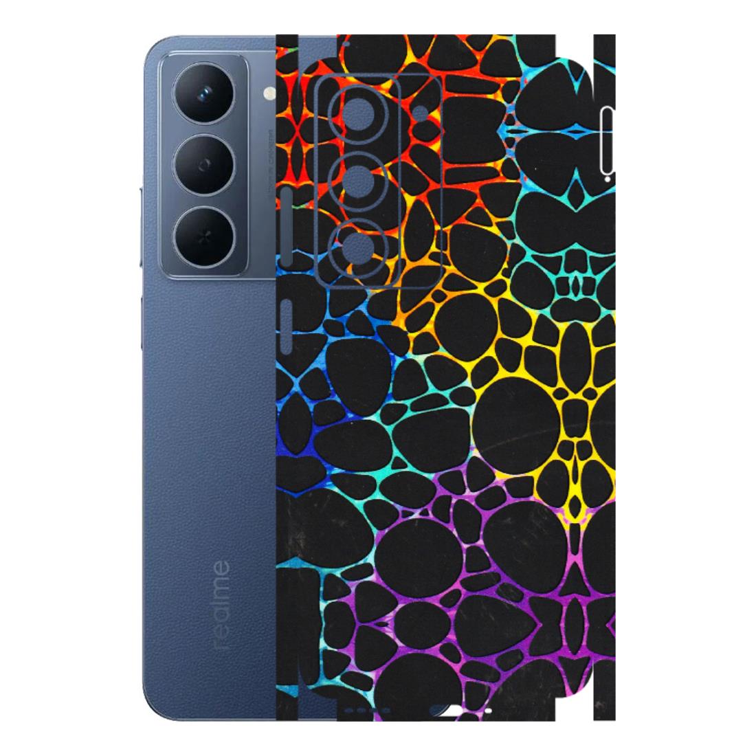 Realme Phone Skins (All Models) - Abstract Art MultiColour - 3D Embossed Finish (L-133) Realme P3X