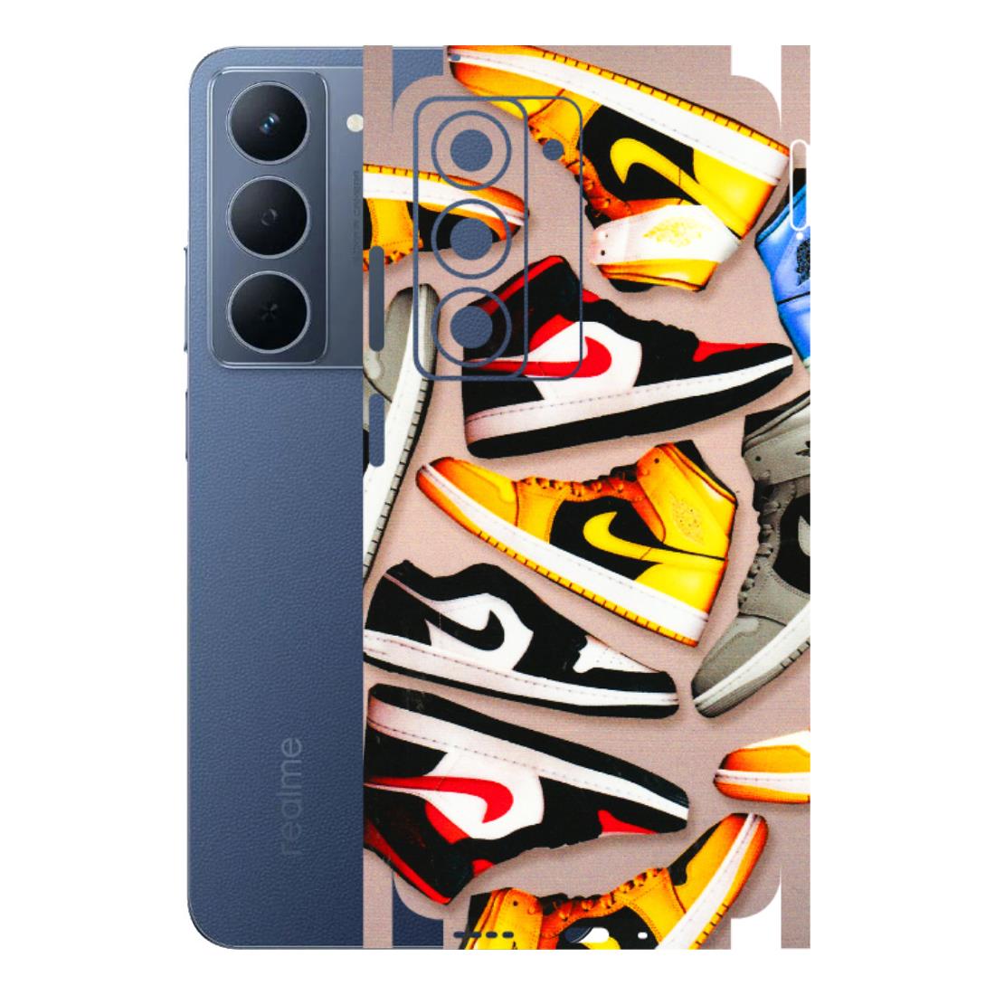 Realme Phone Skins (All Models) - Sneaker Lover - 3D Embossed Finish (L-135) Realme P3X