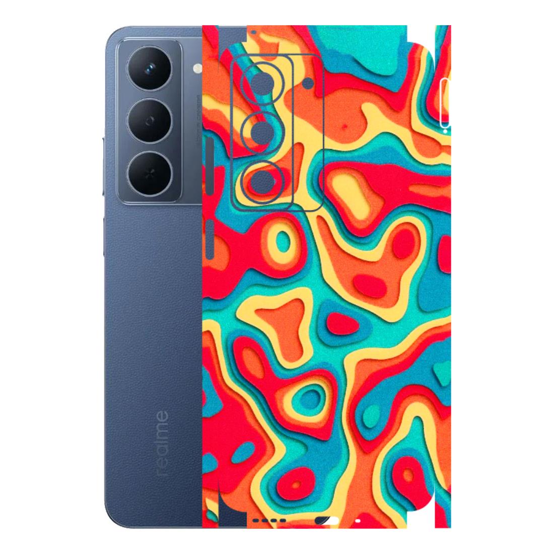 Realme Phone Skins (All Models) - Abstract Swirl - 3D Embossed Finish (L-150) Realme P3X