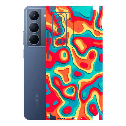 Realme Phone Skins (All Models) - Abstract Swirl - 3D Embossed Finish (L-150) Realme P3X