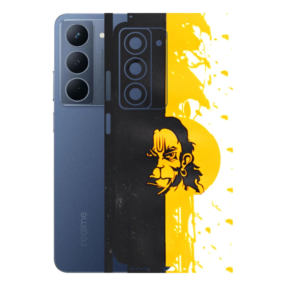 Realme Phone Skins (All Models) - Bajrangbali - 3D Embossed Finish (L-151) Realme P3X