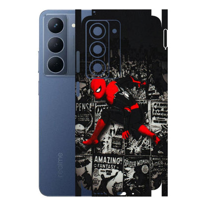 Realme Phone Skins (All Models) - SpiderMan New - 3D Embossed Finish (L-162) Realme P3X