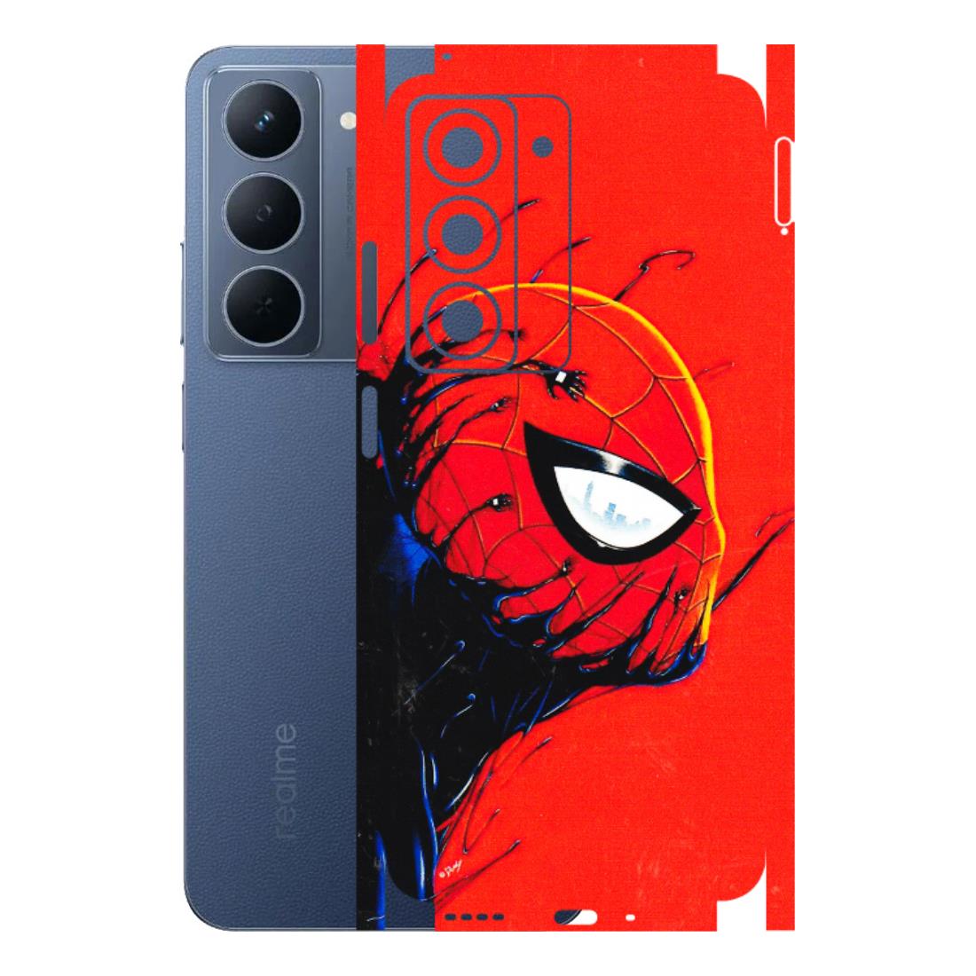 Realme Phone Skins (All Models) - Spiderman Face Venom - 3D Embossed Finish (L-165) Realme P3X