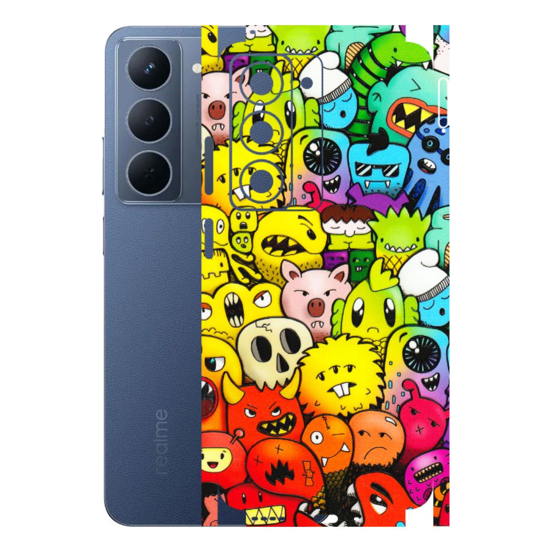 Realme Phone Skins (All Models) - Angry Funkies - 3D Embossed Finish (L-169) Realme P3X