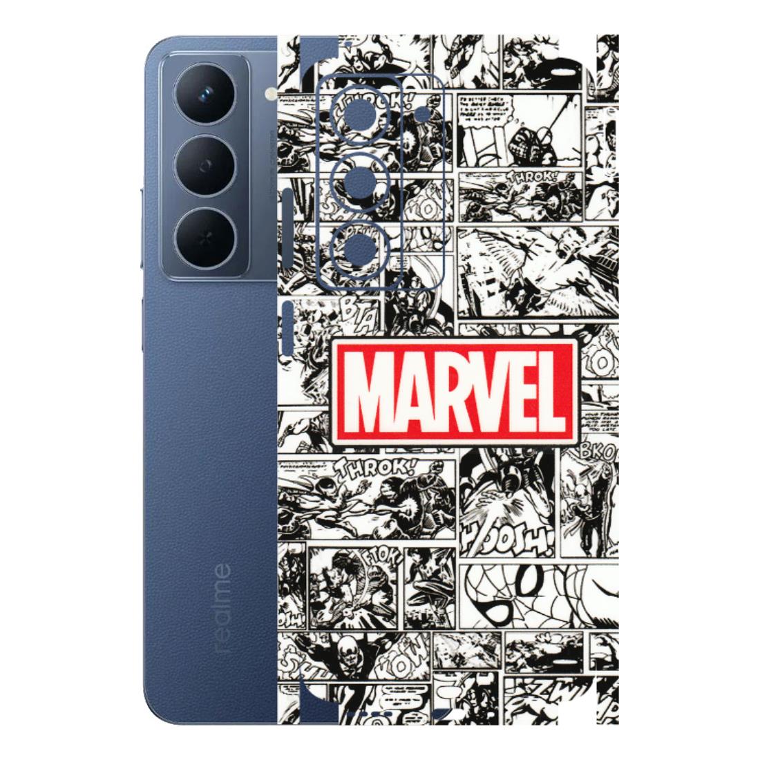 Realme Phone Skins (All Models) - Marvel Comic - 3D Embossed Finish (L-171) Realme P3X