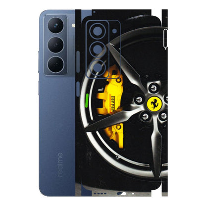Realme Phone Skins (All Models) - Ferrari Wheel Alloy - 3D Embossed Finish (L-173) Realme P3X