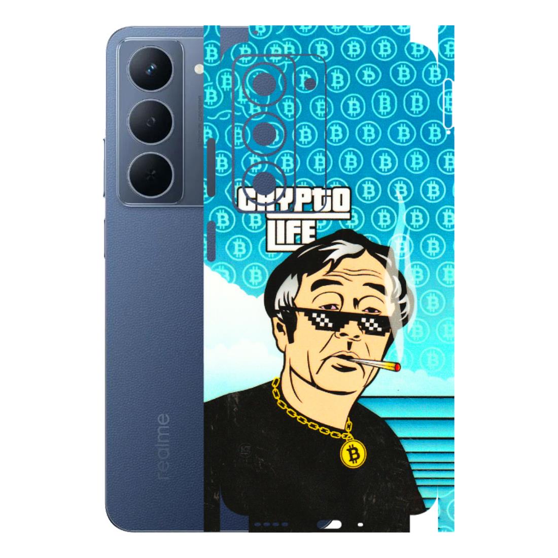 Realme Phone Skins (All Models) - Crypto Thug Life - 3D Embossed Finish (L-179) Realme P3X
