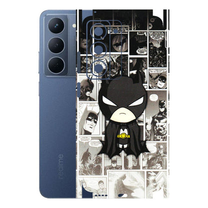 Realme Phone Skins (All Models) - Toon Batman - 3D Embossed Finish (L-182) Realme P3X