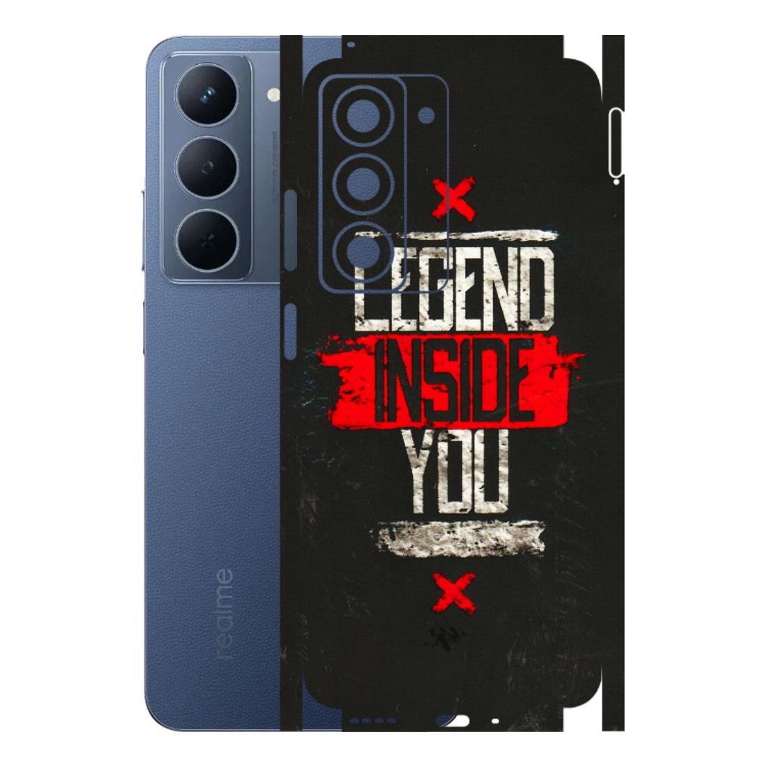 Realme Phone Skins (All Models) - Legend Inside You - 3D Embossed Finish (L-186) Realme P3X