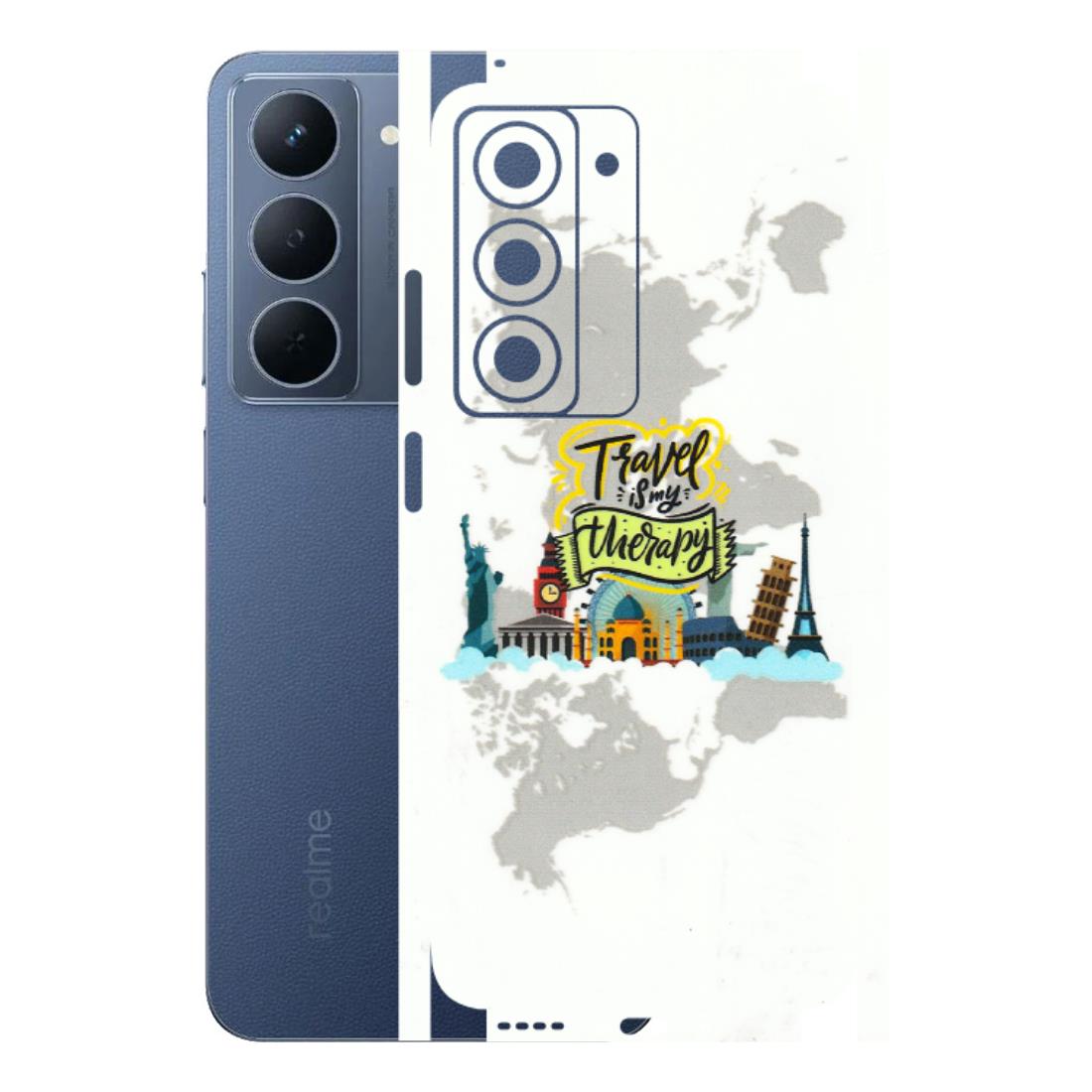 Realme Phone Skins (All Models) - Travel Therapy - 3D Embossed Finish (L-199) Realme P3X