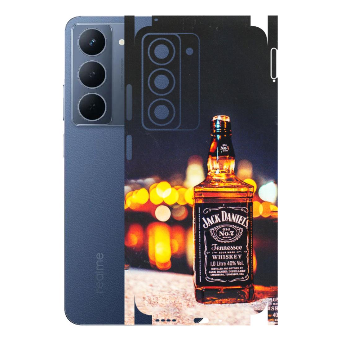 Realme Phone Skins (All Models) - JD Whiskey Bottle - 3D Embossed Finish (L-20) Realme P3X