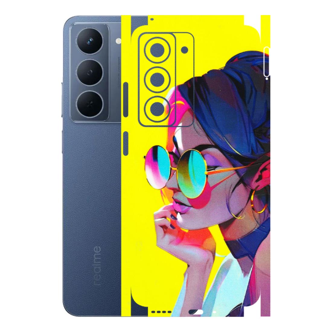 Realme Phone Skins (All Models) - Bold Stylish Girl - 3D Embossed Finish (L-222) Realme P3X