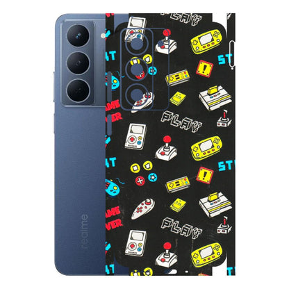 Realme Phone Skins (All Models) - Gaming Doodles - 3D Embossed Finish (L-224) Realme P3X