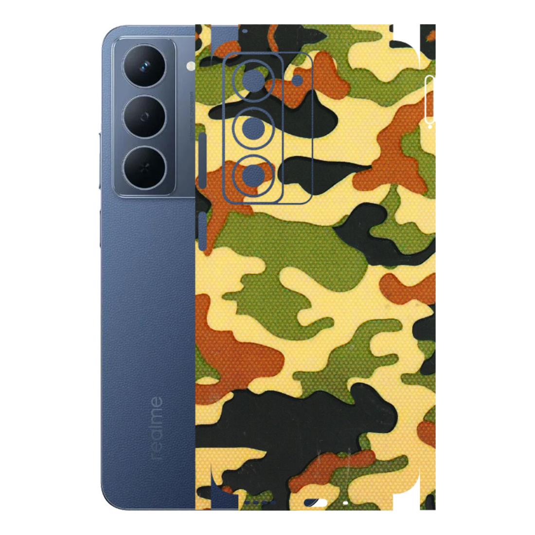 Realme Phone Skins (All Models) - Indian Military - 3D Embossed Finish (L-234) Realme P3X