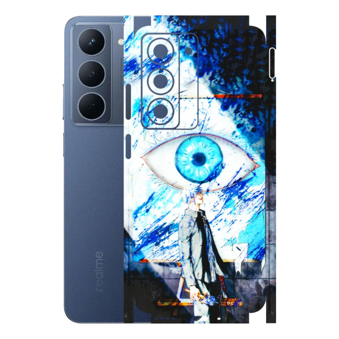 Realme Phone Skins (All Models) - Gojo Satoru evil eye - 3D Embossed Finish (L-239) Realme P3X