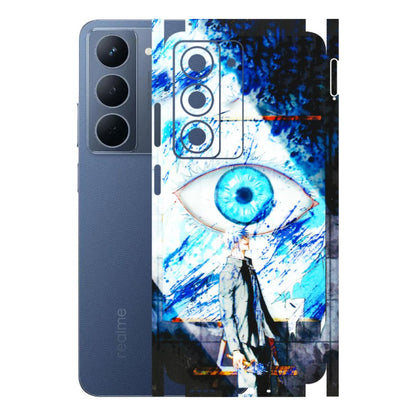 Realme Phone Skins (All Models) - Gojo Satoru evil eye - 3D Embossed Finish (L-239) Realme P3X