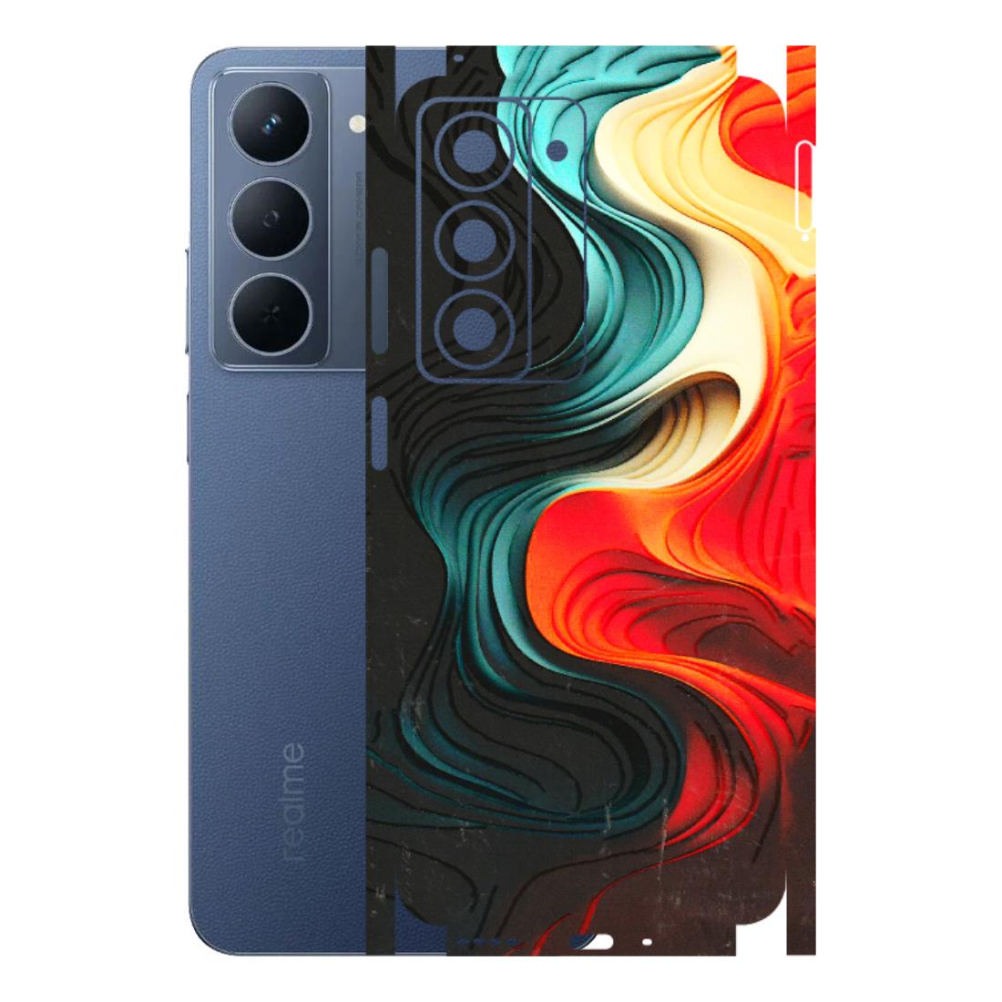 Realme Phone Skins (All Models) - The Silky Swirl - 3D Embossed Finish (L-240) Realme P3X