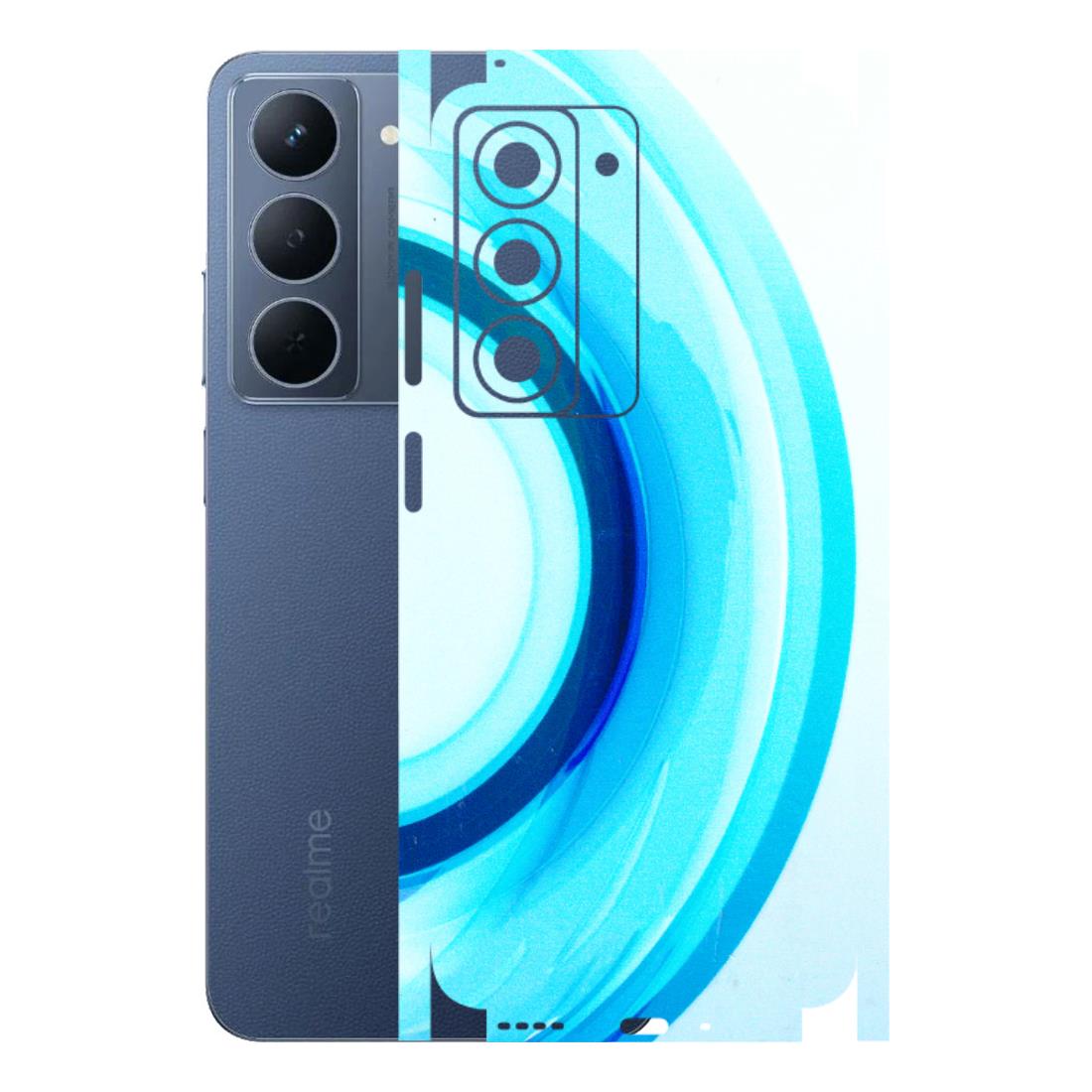 Realme Phone Skins (All Models) - The Blue Curve - 3D Embossed Finish (L-244) Realme P3X