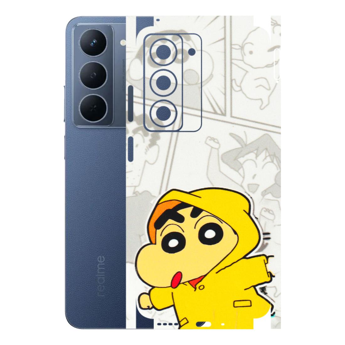 Realme Phone Skins (All Models) - Yellow Shinchan Comic - 3D Embossed Finish (L-246) Realme P3X