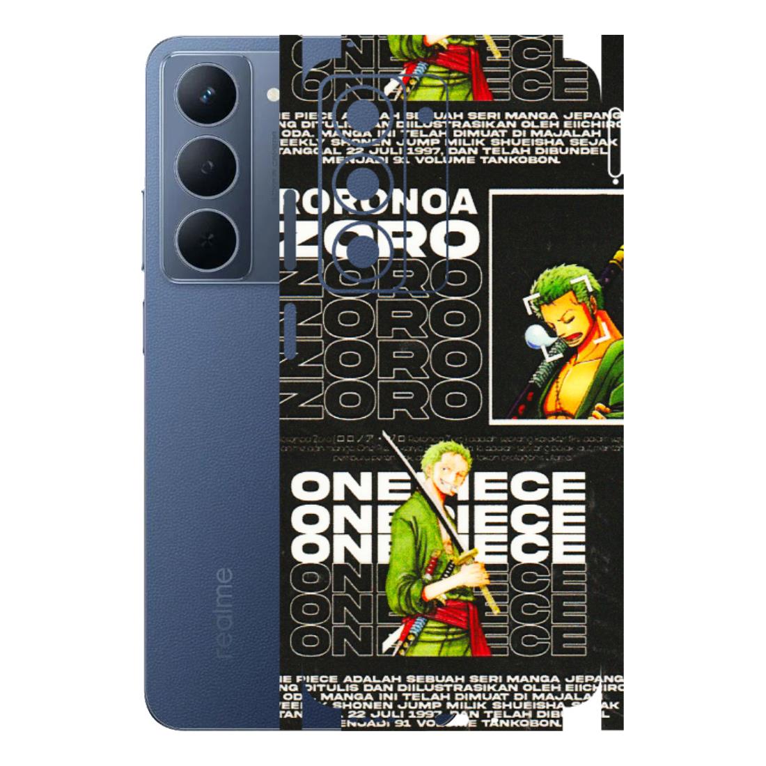 Realme Phone Skins (All Models) - One Piece Zoro - 3D Embossed Finish (L-250) Realme P3X