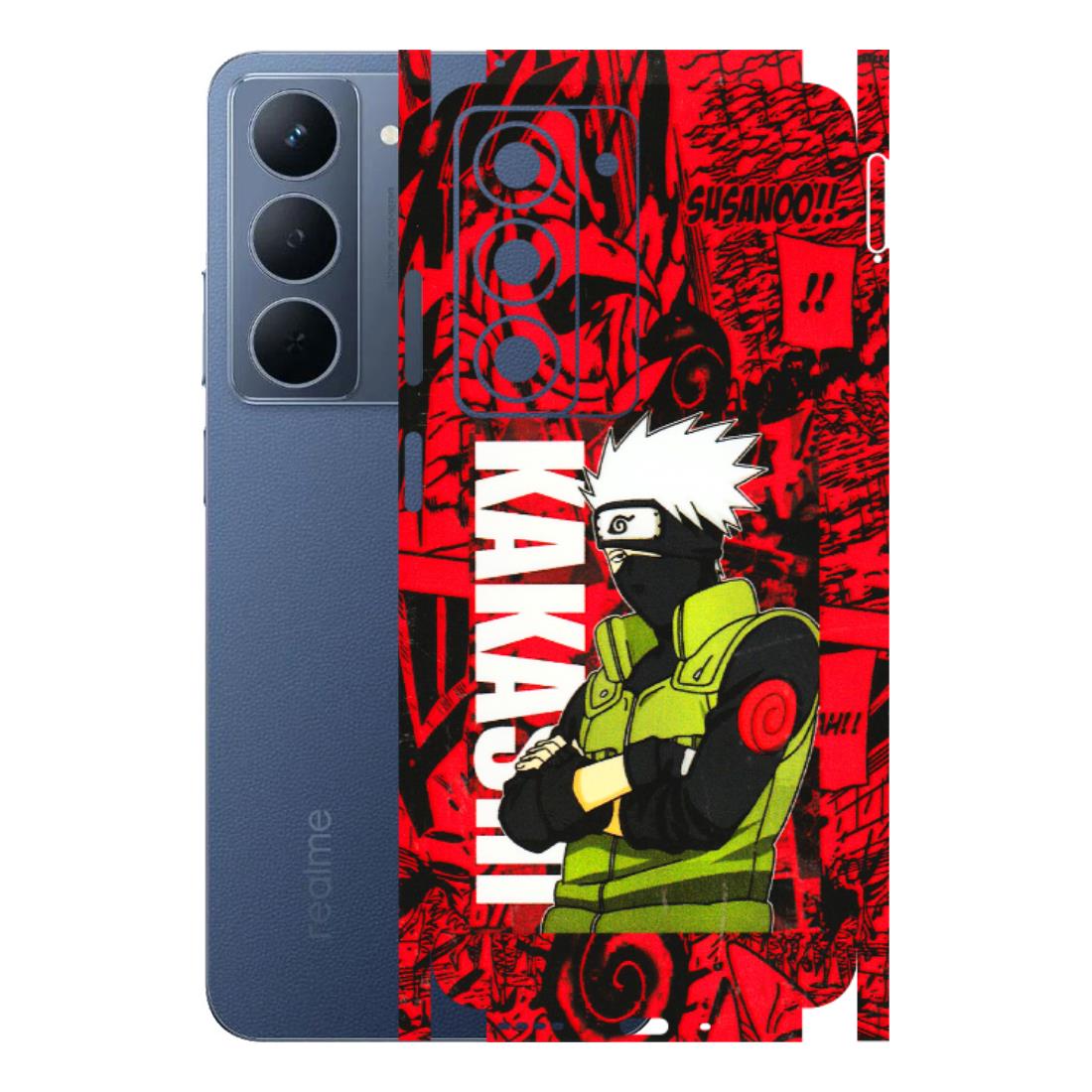 Realme Phone Skins (All Models) - Kakashi Red Anime - 3D Embossed Finish (L-251) Realme P3X