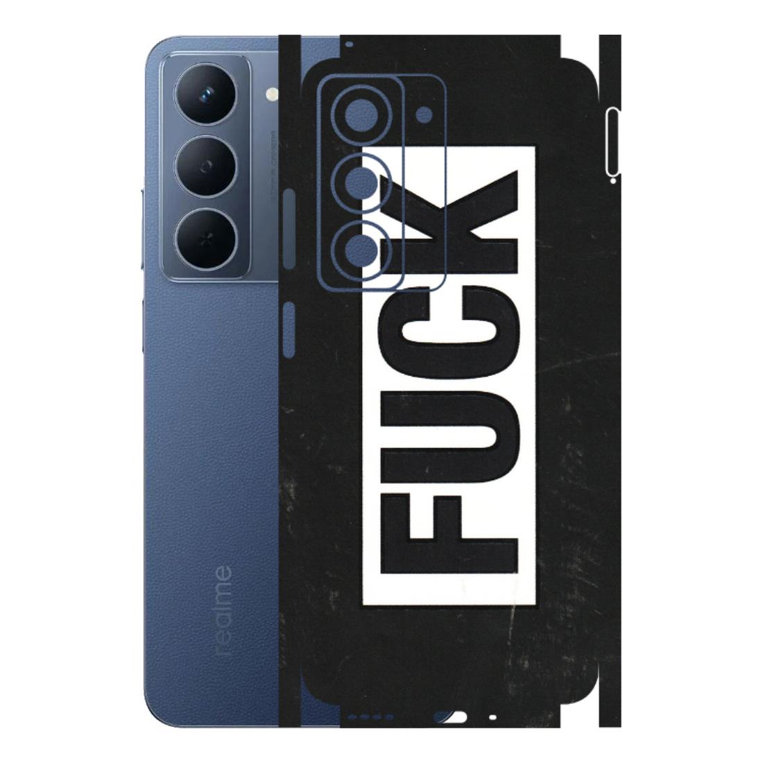 Realme Phone Skins (All Models) - The F Word - 3D Embossed Finish (L-255) Realme P3X