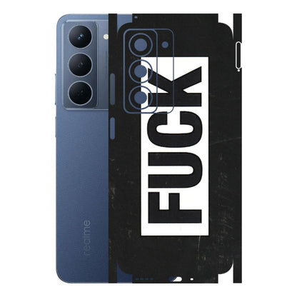 Realme Phone Skins (All Models) - The F Word - 3D Embossed Finish (L-255) Realme P3X