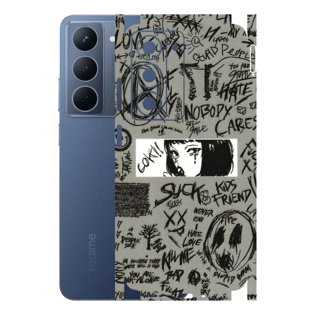 Realme Phone Skins (All Models) - Never Have Love Anime - 3D Embossed Finish (L-260) Realme P3X