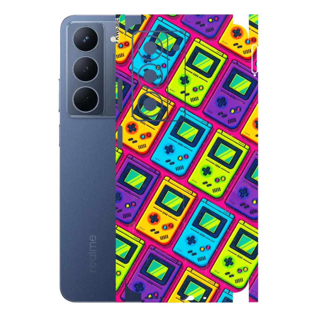 Realme Phone Skins (All Models) - Gameboy Colourful - 3D Embossed Finish (L-266) Realme P3X
