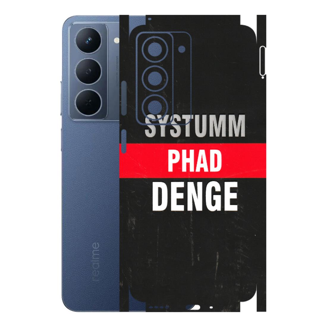 Realme Phone Skins (All Models) - Systumm Phad Denge - 3D Embossed Finish (L-278) Realme P3X