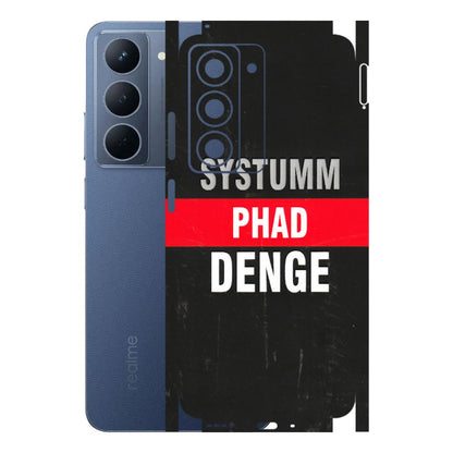 Realme Phone Skins (All Models) - Systumm Phad Denge - 3D Embossed Finish (L-278) Realme P3X
