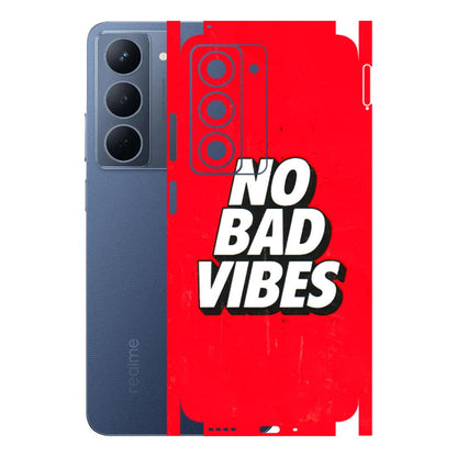 Realme Phone Skins (All Models) - No Bad Vibes - 3D Embossed Finish (L-280) Realme P3X