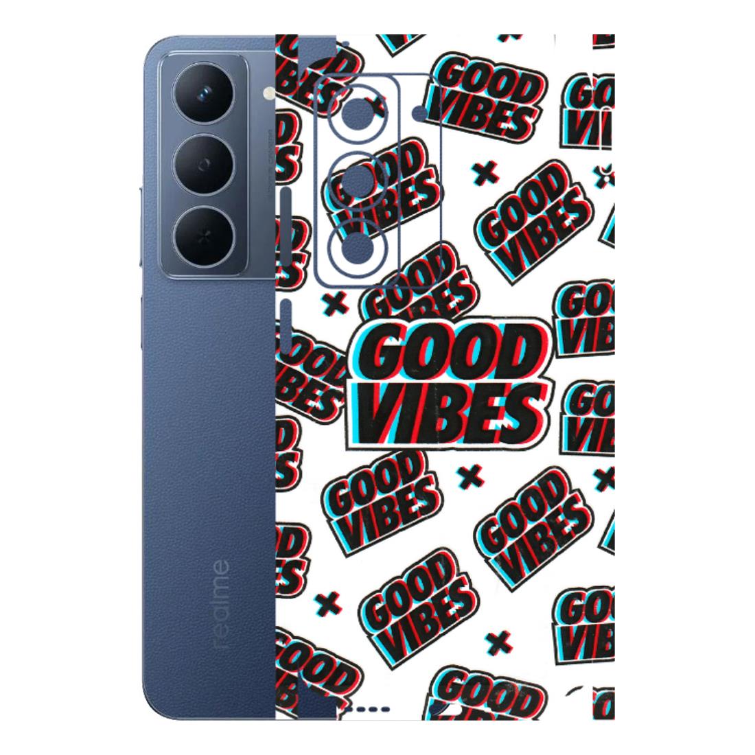 Realme Phone Skins (All Models) - Good Vibes - 3D Embossed Finish (L-282) Realme P3X