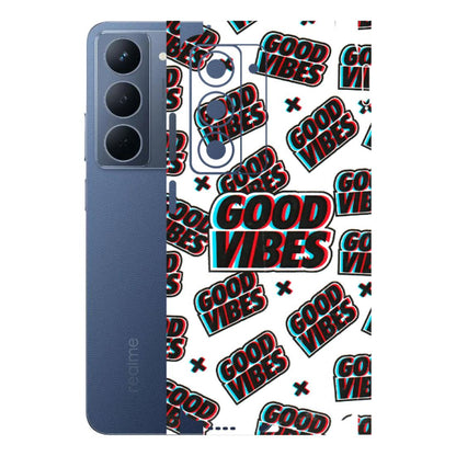 Realme Phone Skins (All Models) - Good Vibes - 3D Embossed Finish (L-282) Realme P3X