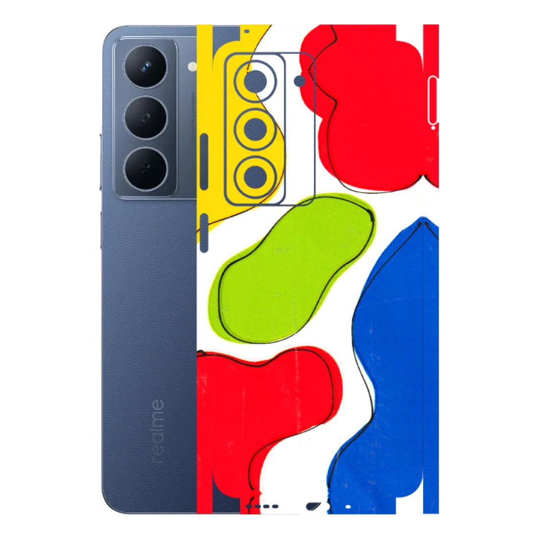 Realme Phone Skins (All Models) - RGB Colour Paint - 3D Embossed Finish (L-284) Realme P3X
