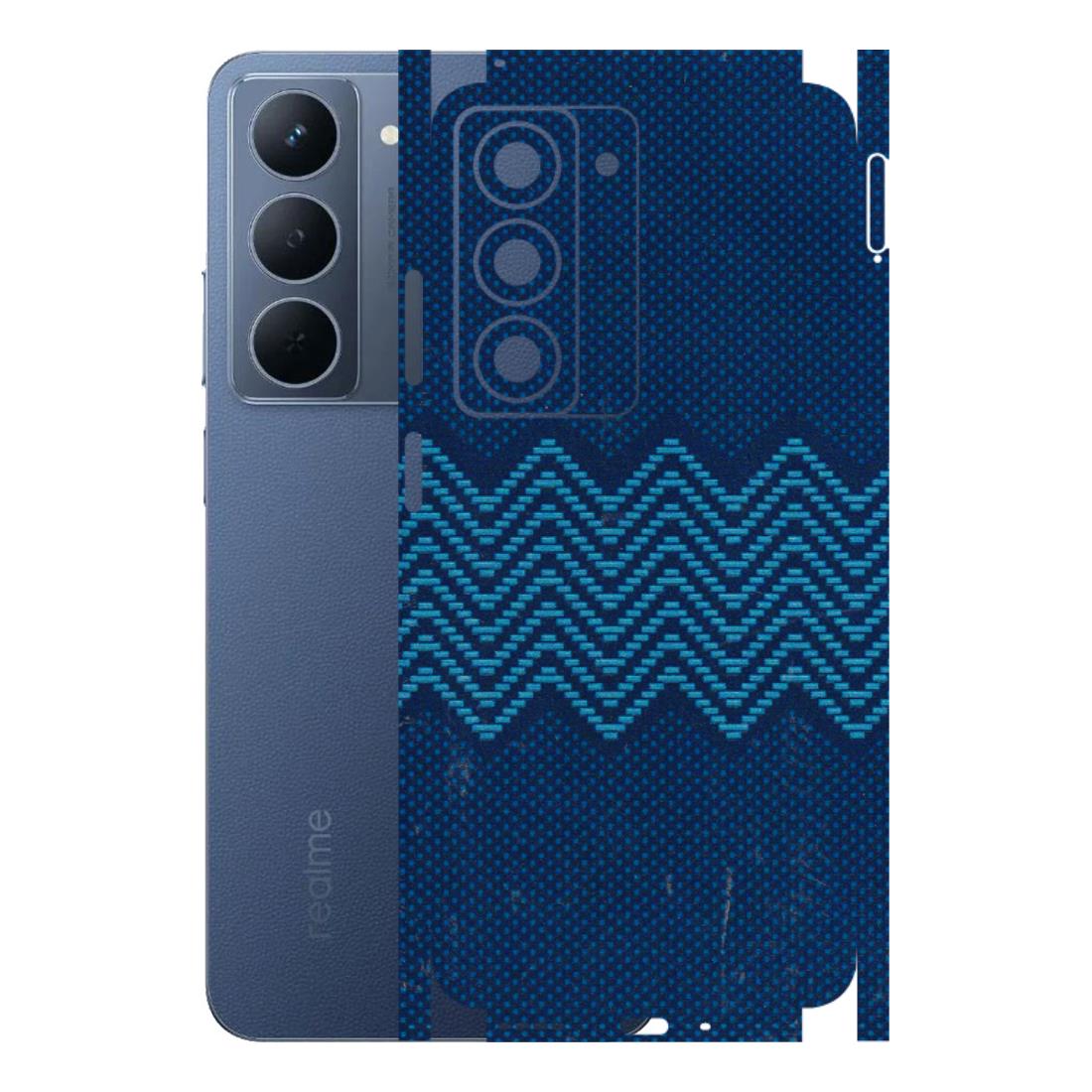 Realme Phone Skins (All Models) - Blue Sober Waves - 3D Embossed Finish (L-306) Realme P3X