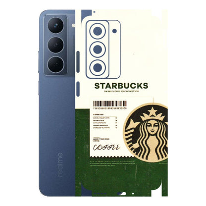 Realme Phone Skins (All Models) - Starbucks Barcode - 3D Embossed Finish (L-308) Realme P3X