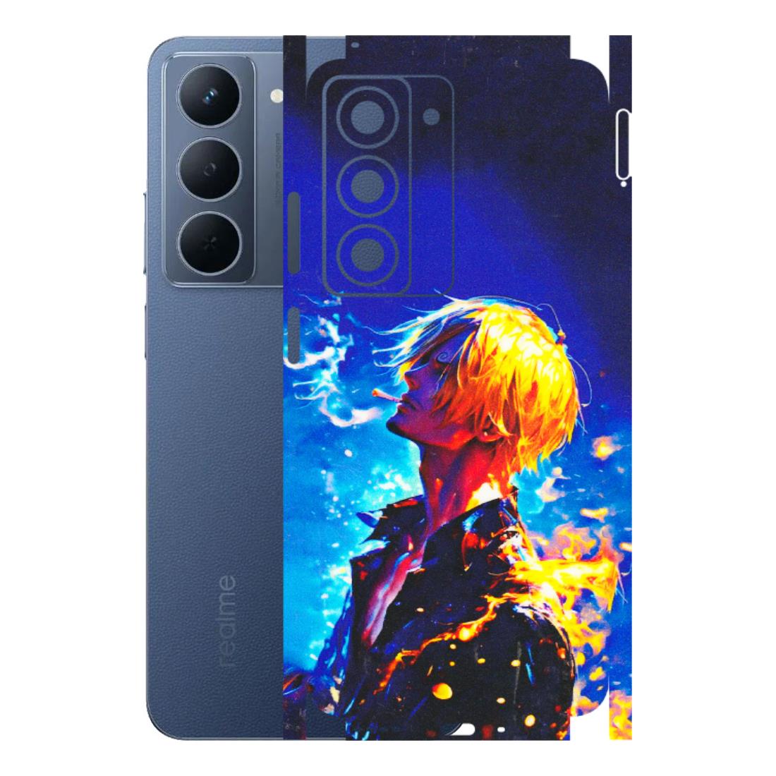 Realme Phone Skins (All Models) - Sanji Vinsmoke One Piece - 3D Embossed Finish (L-319) Realme P3X