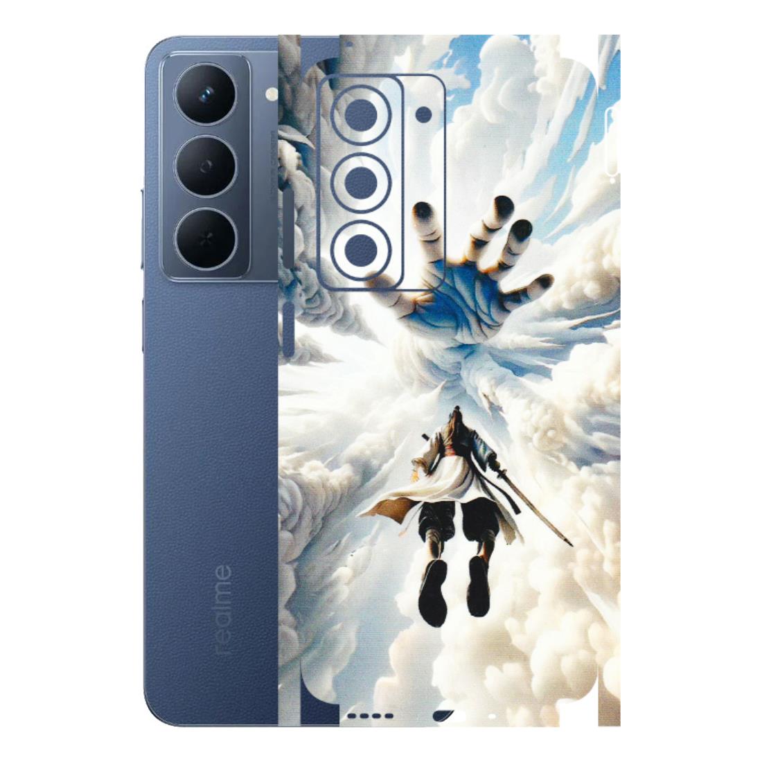 Realme Phone Skins (All Models) - Big Hand With Monkey King - 3D Embossed Finish (L-323) Realme P3X