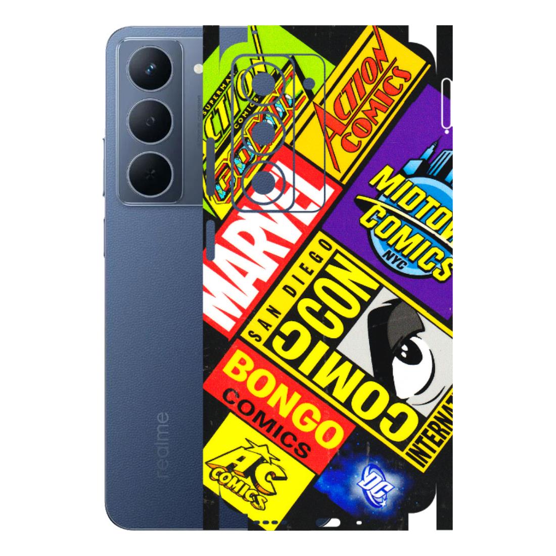 Realme Phone Skins (All Models) - Bongo Comic Con - 3D Embossed Finish (L-325) Realme P3X