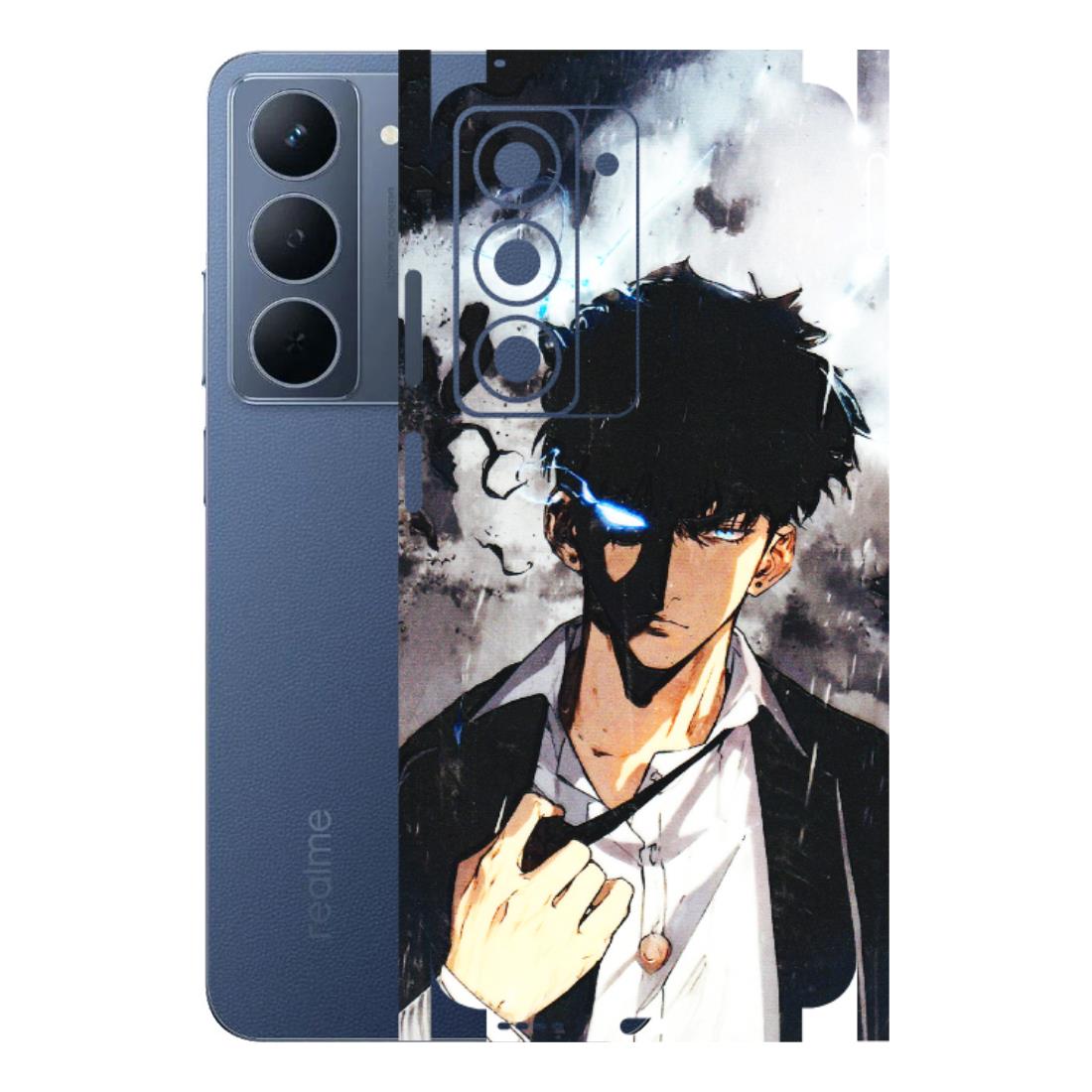 Realme Phone Skins (All Models) - Sung Jinwoo Manhwa Anime - 3D Embossed Finish (L-328) Realme P3X