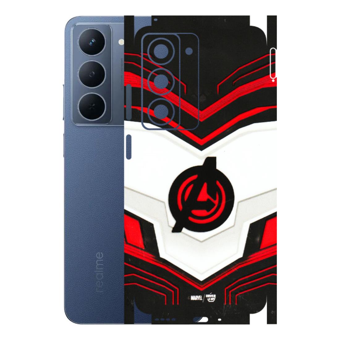 Realme Phone Skins (All Models) - Avengers Logo - 3D Embossed Finish (L-55) Realme P3X