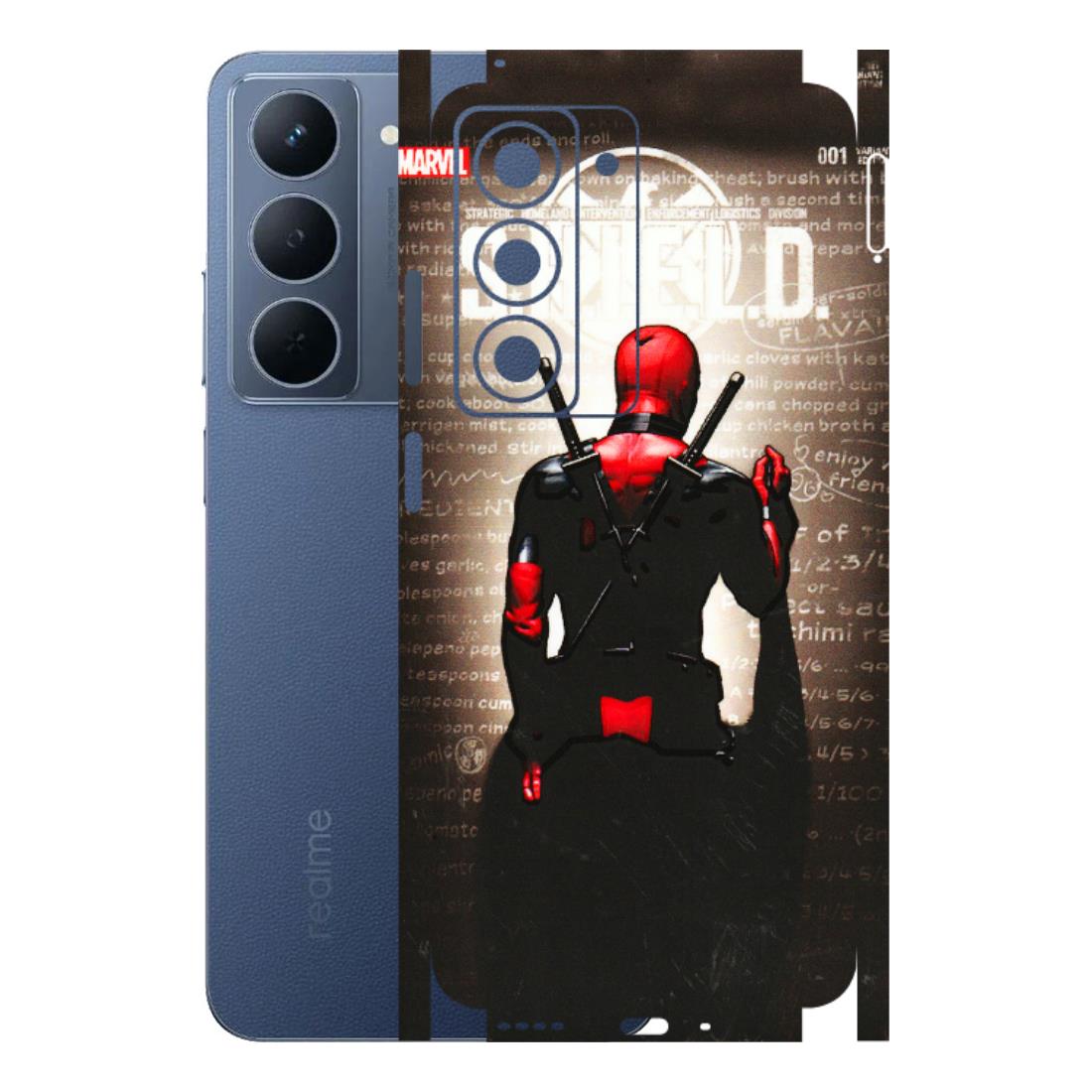 Realme Phone Skins (All Models) - Deadpool - 3D Embossed Finish (L-56) Realme P3X