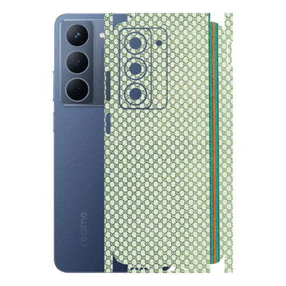 Realme Phone Skins (All Models) - Gucci Fabric Pattern - 3D Embossed Finish (L-73) Realme P3X
