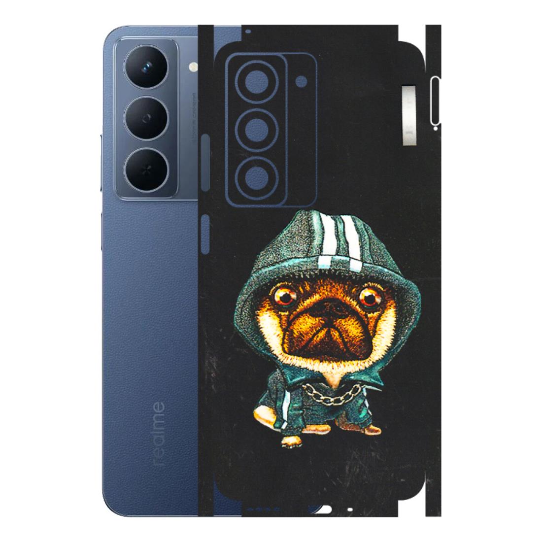 Realme Phone Skins (All Models) - Puppy N Hoodie - 3D Embossed Finish (L-90) Realme P3X