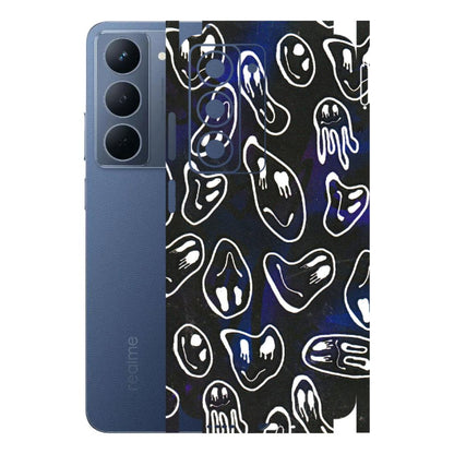 Realme Phone Skins (All Models) - Distorted Smileys - 3D Embossed Finish (L-92) Realme P3X