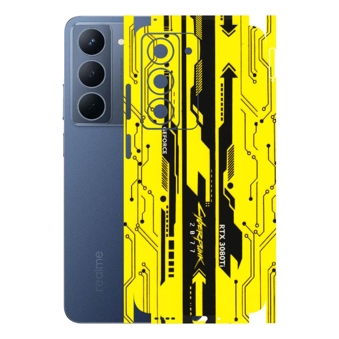 Realme Phone Skins (All Models) - Yellow Cyberpunk - 3D Embossed Finish (L-93) Realme P3X