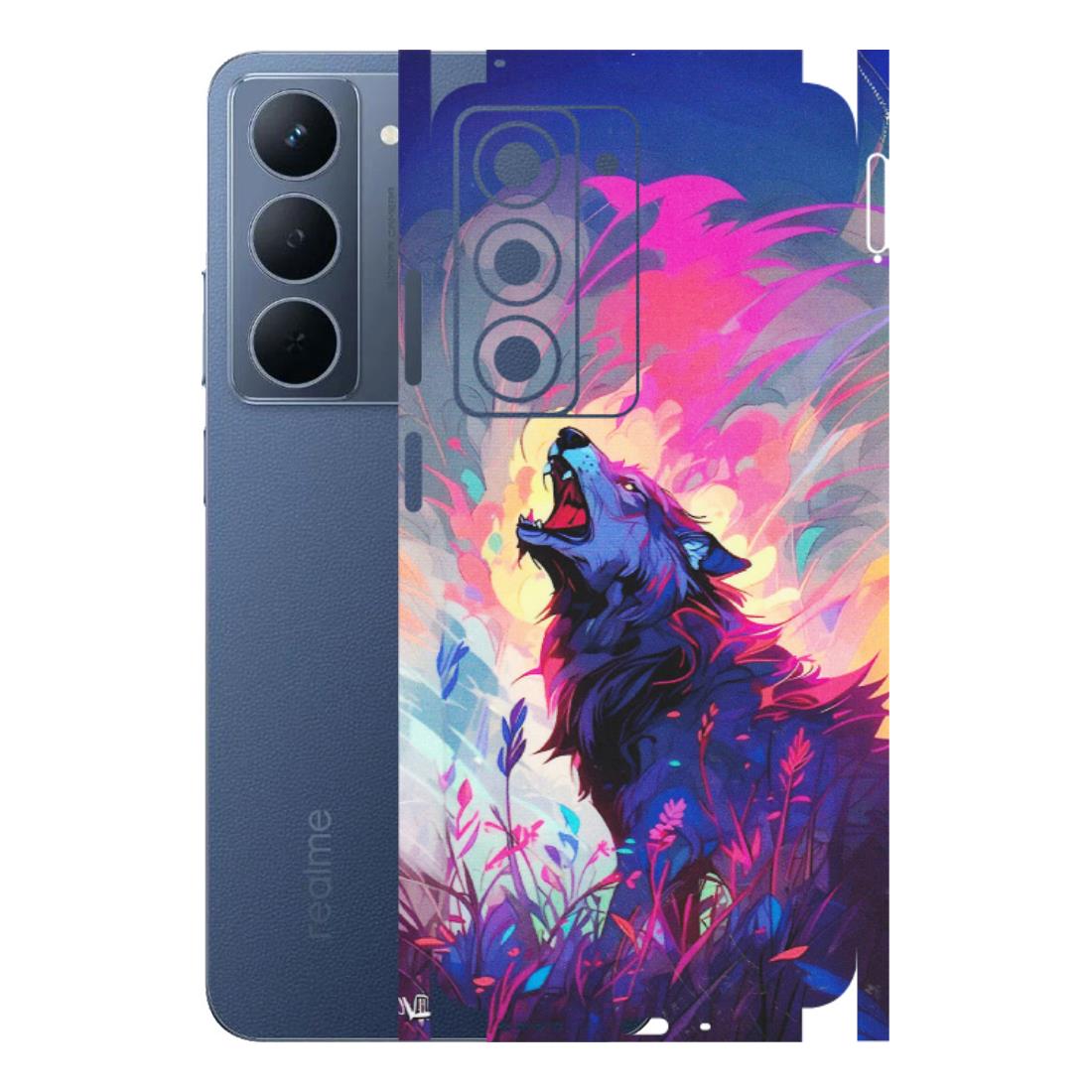 Realme Phone Skins (All Models) - New Wild Wolf Abstract - Matte Finish (M-125) Realme P3X