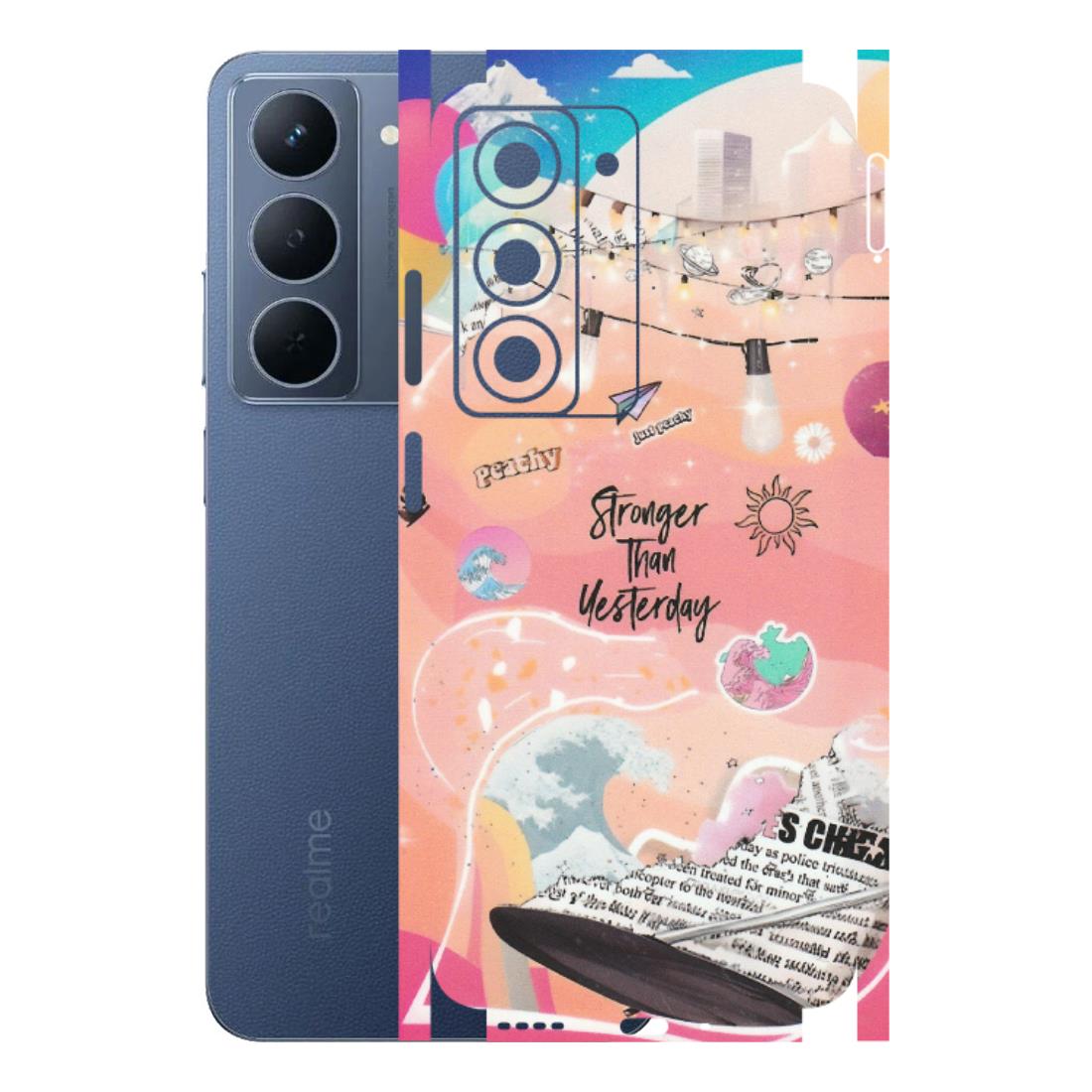 Realme Phone Skins (All Models) - Stronger Then Yesterday - Matte Finish (M-128) Realme P3X