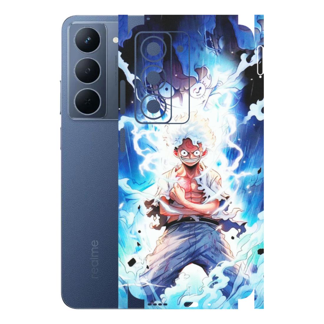 Realme Phone Skins (All Models) - Blue Thunder Luffy Anime - Matte Finish (M-132) Realme P3X